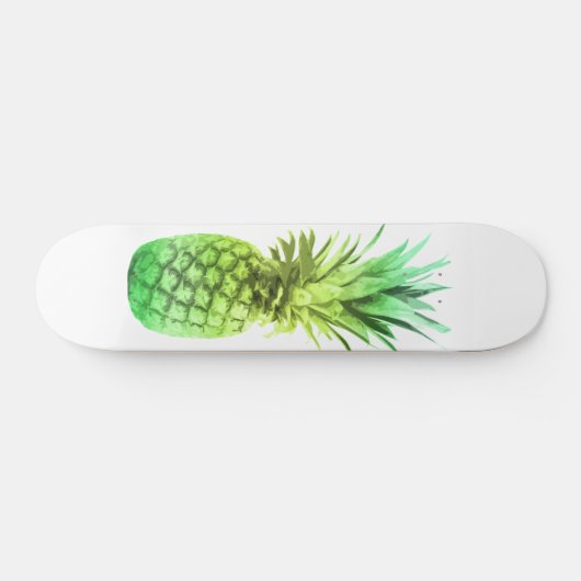 Groene en gele ananas persoonlijk skateboard (Horizontaal)