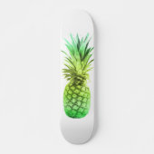 Groene en gele ananas persoonlijk skateboard (Voorkant)