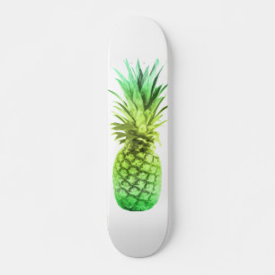 Groene en gele ananas persoonlijk skateboard