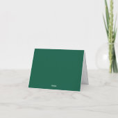 Groene en gele bedankkaart (Achterkant)