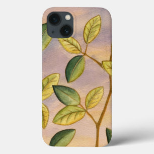 Groene en gele bladeren op zonnescherm Case-Mate iPhone case
