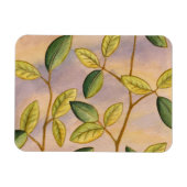 Groene en gele bladeren op zonnescherm magneet (Horizontaal)