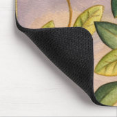 Groene en gele bladeren op zonnescherm muismat (Hoek)