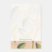 Groene en gele bladeren op zonnescherm post-it® notes (Voorkant)