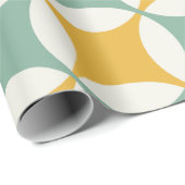 Groene en gele cirkels cadeaupapier (Rol Hoek)