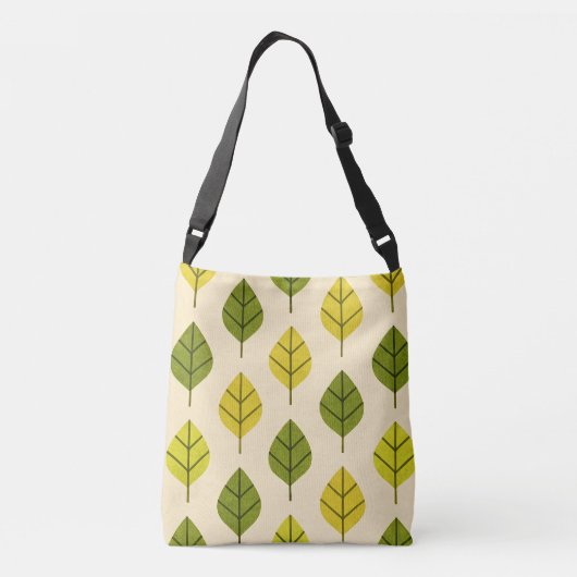 Groene en gele crossbody tas (Achterkant)