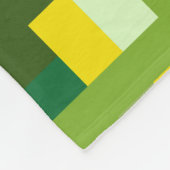 Groene en Gele Digitale Camouflage Fleece Deken (Hoek)