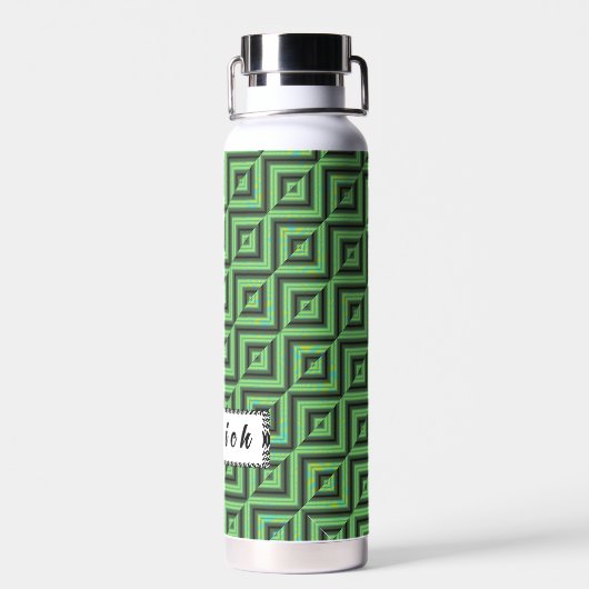 Groene en gele Gecontroleerde buizen door Kenneth  Waterfles (Achterkant)