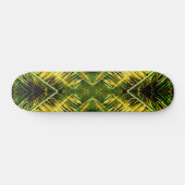 Groene en gele giftige beet persoonlijk skateboard (Horizontaal)