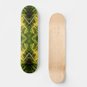 Groene en gele giftige beet persoonlijk skateboard (Voorkant)