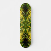 Groene en gele giftige beet persoonlijk skateboard (Voorkant)