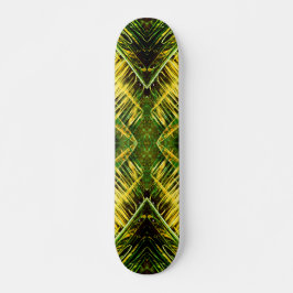 Groene en gele giftige beet persoonlijk skateboard