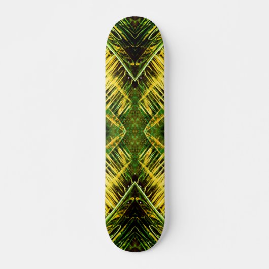 Groene en gele giftige beet persoonlijk skateboard (Voorkant)