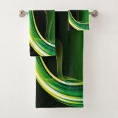 Groene en gele keukendoekjes bad handdoek (Insitu)