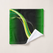 Groene en gele keukendoekjes bad handdoek (Wasdoekje)