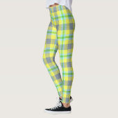 Groene en gele kleur leggings (Links)