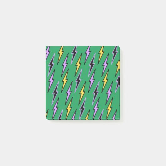 Groene en gele Lightning Bright Back-to-School Post-it® Notes (Voorkant)
