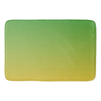 Groene en gele ombre badmat