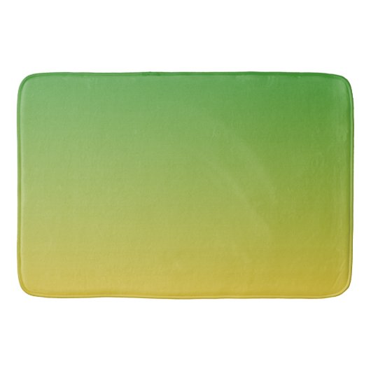 Groene en gele ombre badmat (Voorkant)