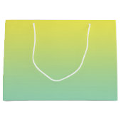 Groene en gele ombre groot cadeauzakje (Voorkant)