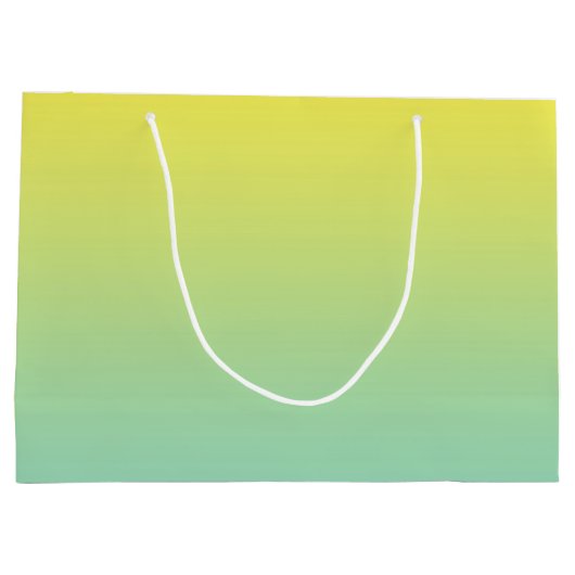 Groene en gele ombre groot cadeauzakje (Achterkant)