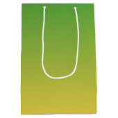Groene en gele ombre medium cadeauzakje (Achterkant)