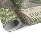 Groene en gele papegaai op bladeren cadeaupapier (Rol Hoek)