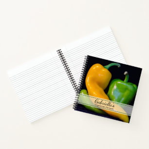 Groene en Gele Peppers Vegetarisch Recept Notitieboek