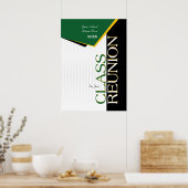 Groene en gele reünie poster (Keuken)