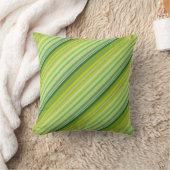 Groene en gele strepen kussen (Deken)
