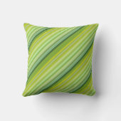 Groene en gele strepen kussen (Achterkant)