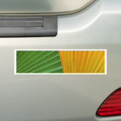 Groene en gele ventilatorbladeren bumpersticker (Op auto)