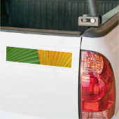Groene en gele ventilatorbladeren bumpersticker (Op Truck)