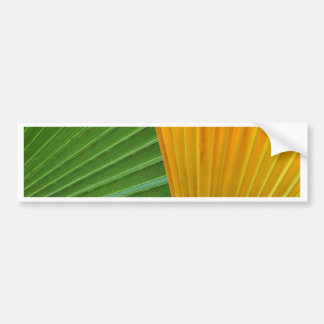 Groene en gele ventilatorbladeren bumpersticker