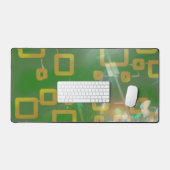 Groene en gele vierkanten geometrische bureaumat (Keyboard & Muis)