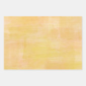 Groene en gele Waterverf Inpakpapier Vel (Voorkant)