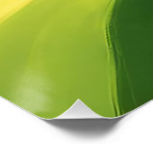 Groene en gele wervelingen perfect poster (Hoek)