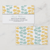 Groene en gele wijnstokken Roepkaarten Contactkaartje (Voorkant / Achterkant)