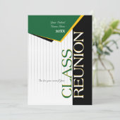 , groene en Gold Class Reunion Kaart (Staand voorkant)