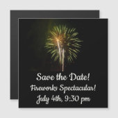 Groene en Gold Fireworks Holiday Celebration (Voorkant / Achterkant)