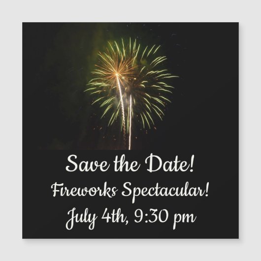 Groene en Gold Fireworks Holiday Celebration (Voorkant)