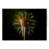 Groene en Gold Fireworks Holiday Celebration (Voorkant Horizontaal)