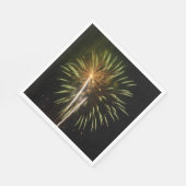 Groene en Gold Fireworks Holiday Celebration Servetten (Hoek)