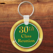 Groene en Gold High School Reunion 30 jaar Sleutelhanger (Achterkant)