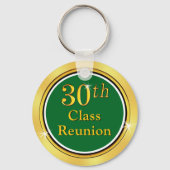 Groene en Gold High School Reunion 30 jaar Sleutelhanger (Achterkant)