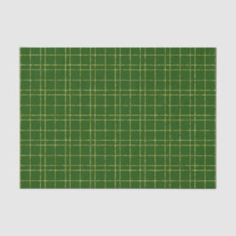GROENE EN GOUD IRISH PLAID PATTERS TISSUEPAPIER
