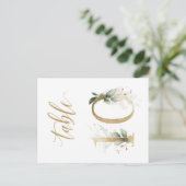 Groene en goudbladeren, tabel 10, tabelnummer briefkaart (Staand voorkant)