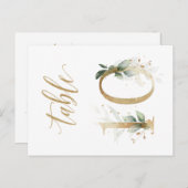 Groene en goudbladeren, tabel 10, tabelnummer briefkaart (Voorkant / Achterkant)