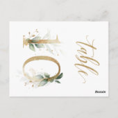 Groene en goudbladeren, tabel 10, tabelnummer briefkaart (Achterkant)