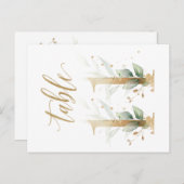 Groene en goudbladeren, tabel 11, tabelnummer briefkaart (Voorkant / Achterkant)